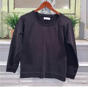 EVERLANE Casual Black Gray Scoop Neck Sweater Size Small